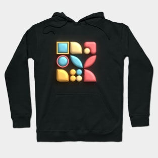 3D Geometrical Shapes Hoodie